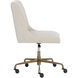 Halden Beige Linen Office Chair